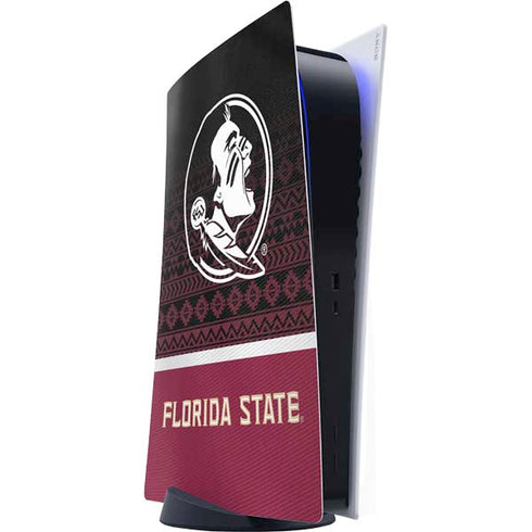 Florida State University Pattern Jersey PS5 Digital Edition Console Skin